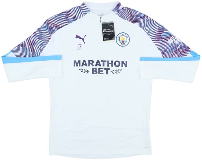 2017-18 Manchester City Puma Player Issue 1/4 Zip Drill Top #17 (De Bruyne) (L)
