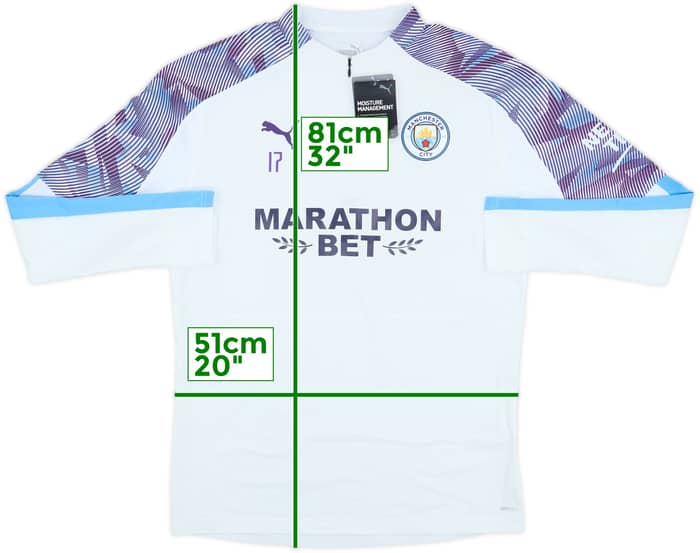 2017-18 Manchester City Puma Player Issue 1/4 Zip Drill Top #17 (De Bruyne) (L)