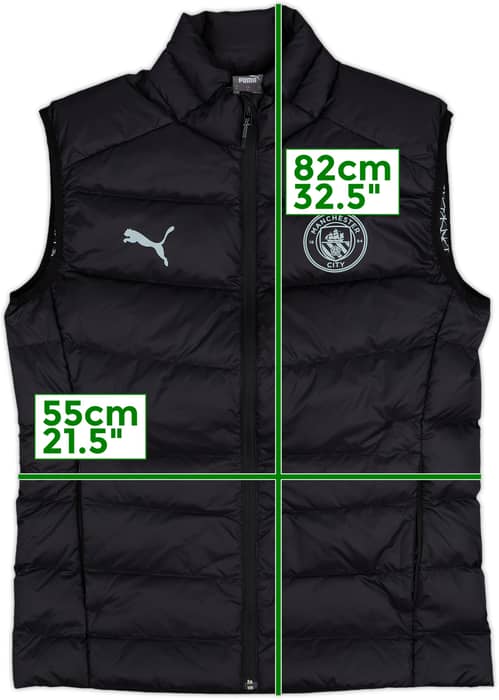2021-22 Manchester City Puma Casuals Padded Gilet - 10/10 - (M)