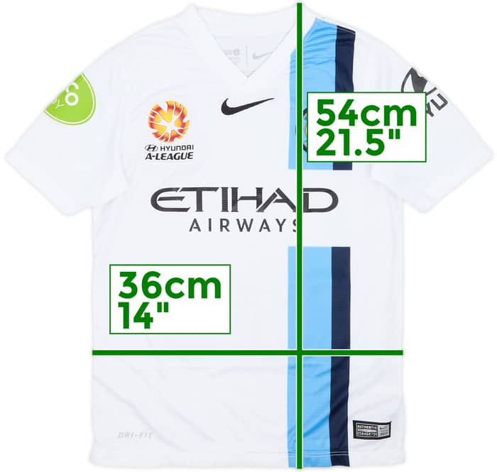 2014-16 Melbourne City Home Shirt - 8/10 - (S.Boys)