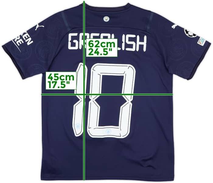 2021-22 Manchester City Third Shirt Grealish #10 - 9/10 - (L.Boys)