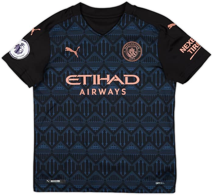 2020-21 Manchester City Away Shirt De Bruyne #17 - 10/10 - (M.Boys)