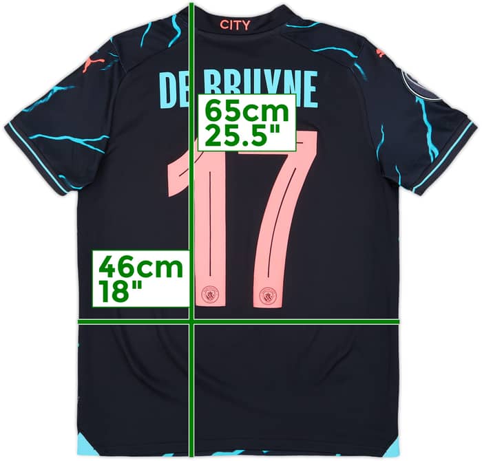 2023-24 Manchester City Third Shirt De Bruyne #17 - 10/10 - (L.Boys)