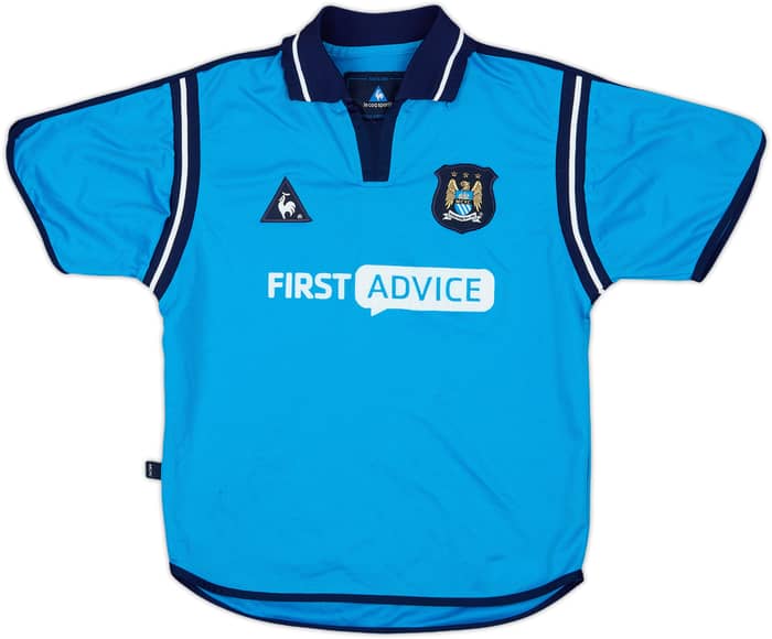 2002-03 Manchester City Home Shirt - 8/10 - (S.Boys)