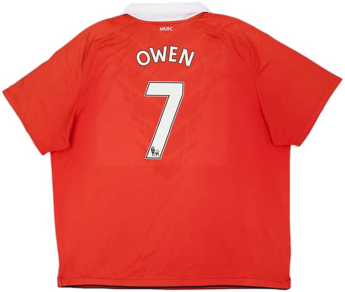 2010-11 Manchester United Home Shirt Owen #7 - 5/10 - (3XL)