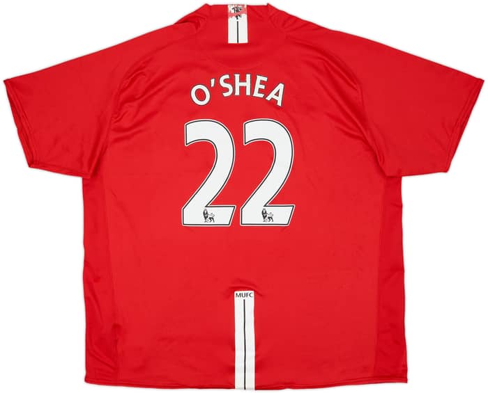 2007-09 Manchester United Home Shirt O'Shea #22 - 6/10 - (3XL)