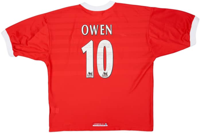 1998-00 Liverpool Home Shirt Owen #10 - 6/10 - (XL)
