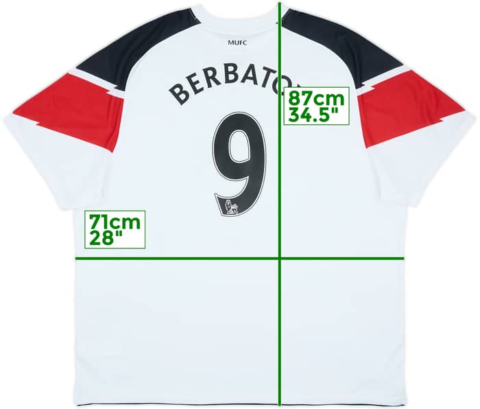 2010-12 Manchester United Away Shirt Berbatov #9 - 6/10 - (3XL)