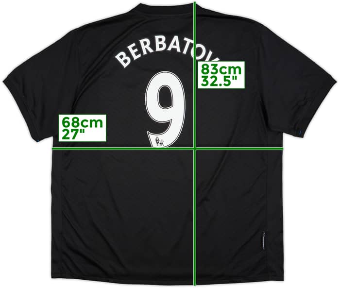 2009-10 Manchester United Away Shirt Berbatov #9 - 7/10 - (3XL)