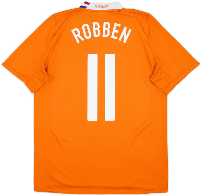 2008-10 Netherlands Home Shirt Robben #11 - 6/10 - (M)