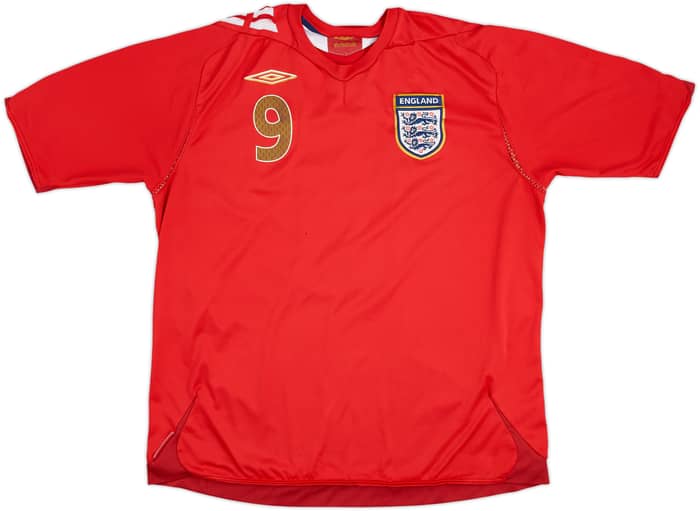 2006-08 England Away Shirt Rooney #9 - 4/10 - (XL)