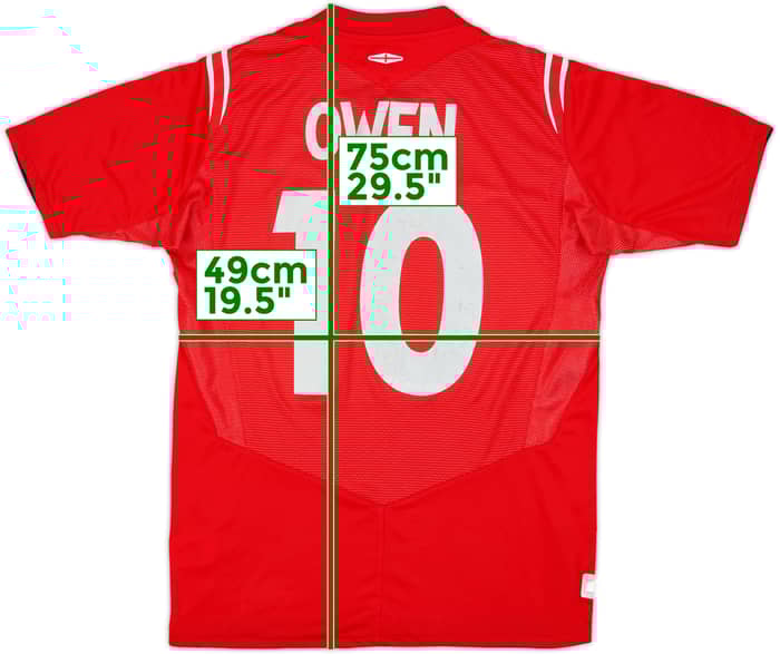2004-06 England Away Shirt Owen #10 - 6/10 - (S)
