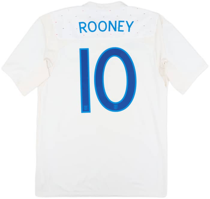 2010-11 England Home Shirt Rooney #10 - 6/10 - (M)