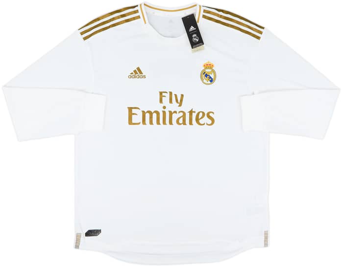 2019-20 Real Madrid Authentic Home L/S Shirt Hazard #7 (XL)