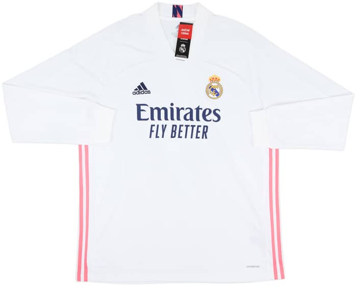 2020-21 Real Madrid Home L/S Shirt Sergio Ramos #4 (XL)