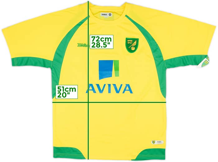2010-11 Norwich Home Shirt (M)