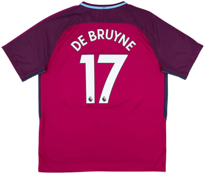 2017-18 Manchester City Away Shirt De Bruyne #17 - 10/10 - (XL)