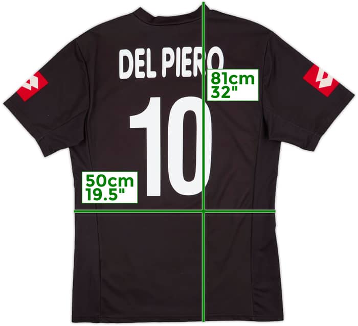2001-02 Juventus Away Shirt Del Piero #10 - 9/10 - (M)