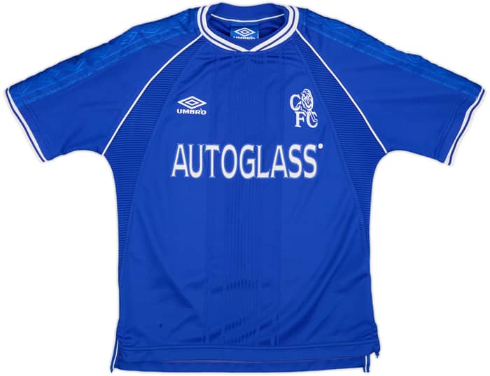 1999-01 Chelsea Home Shirt Zola #25 - 8/10 - (Y)