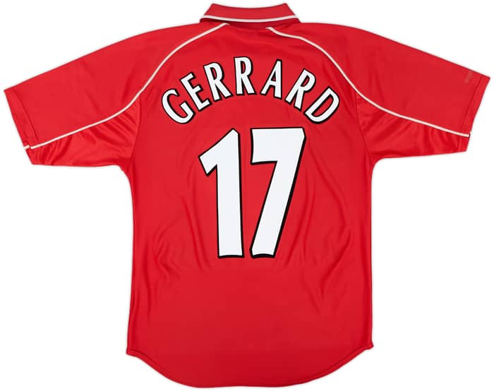 2000-02 Liverpool Home Shirt Gerrard #17 - 5/10 - (S)