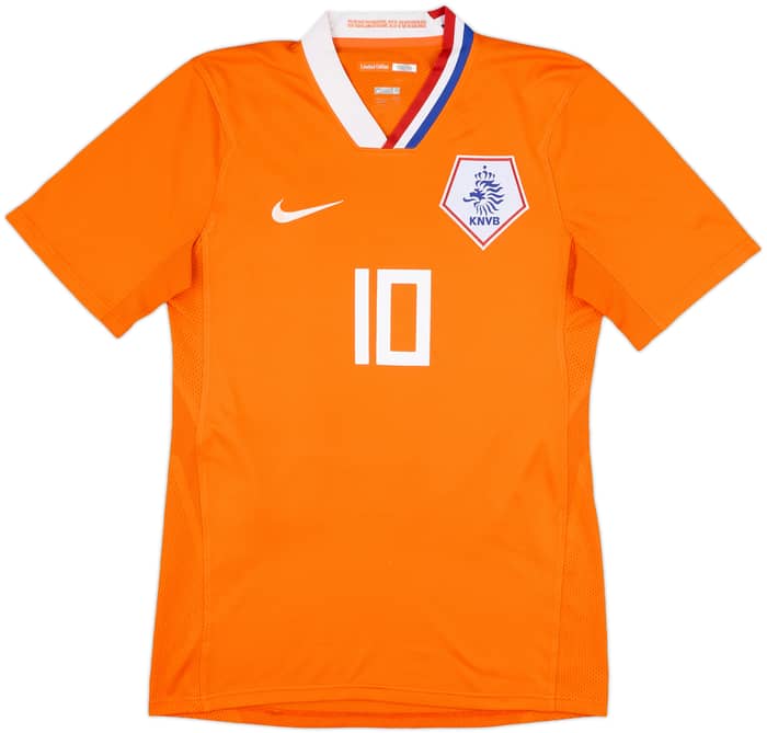2008-10 Netherlands Limited Edition Player Issue Home Shirt Sneijder #10 - 9/10 - (L)