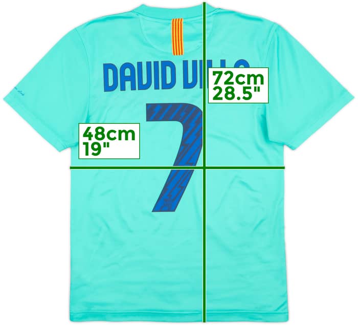2010-11 Barcelona Basic Away Shirt David Villa #7 - 8/10 - (S)