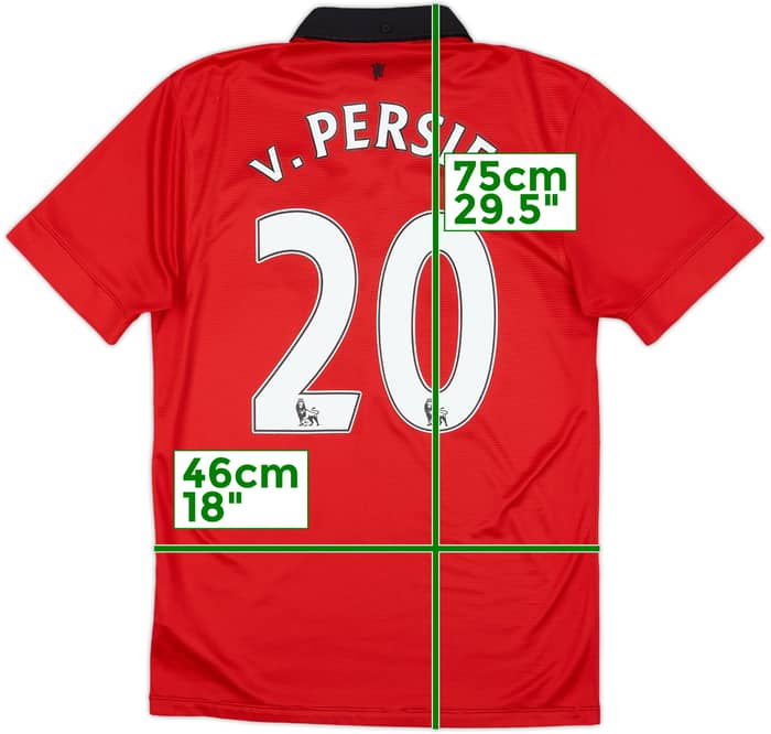 2013-14 Manchester United Home Shirt V.Persie #20 - 9/10 - (S)