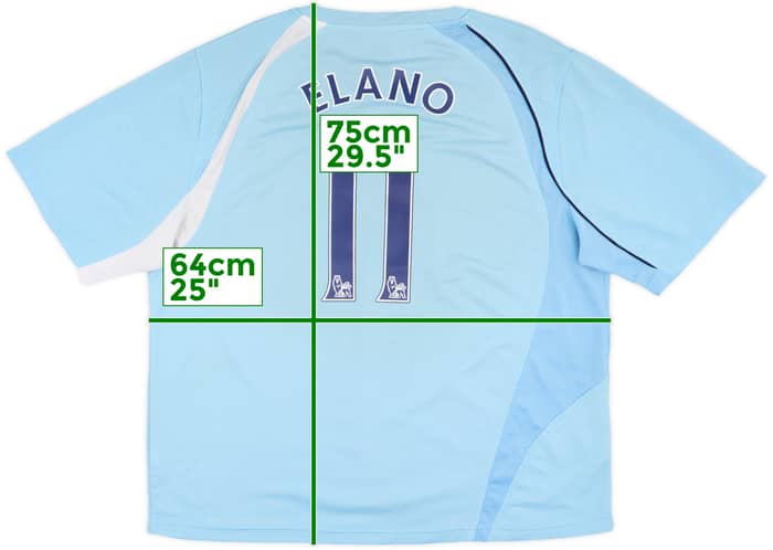 2008-09 Manchester City Home Shirt Elano #11 - 5/10 - (XXL)