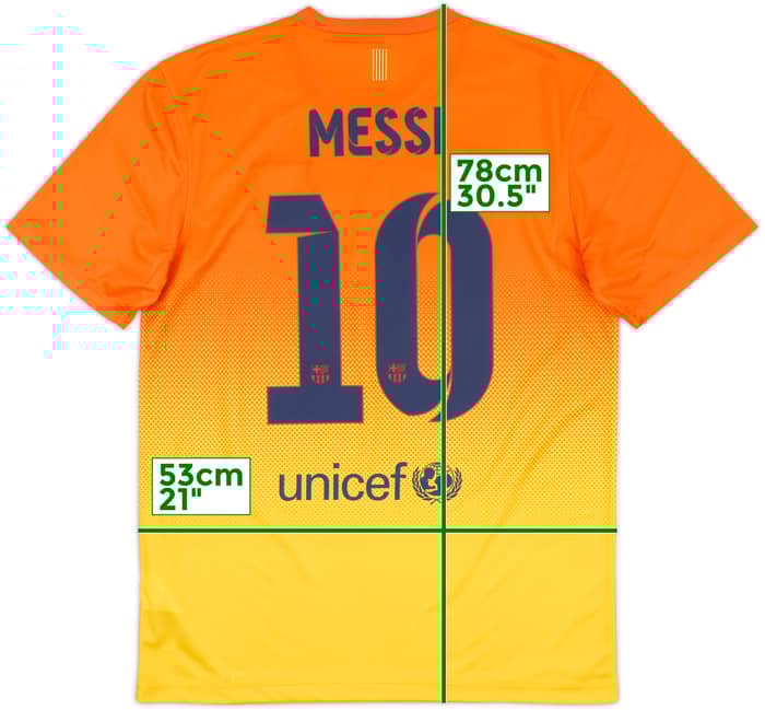 2012-13 Barcelona Basic Away Shirt Messi #10 - 10/10 - (M)