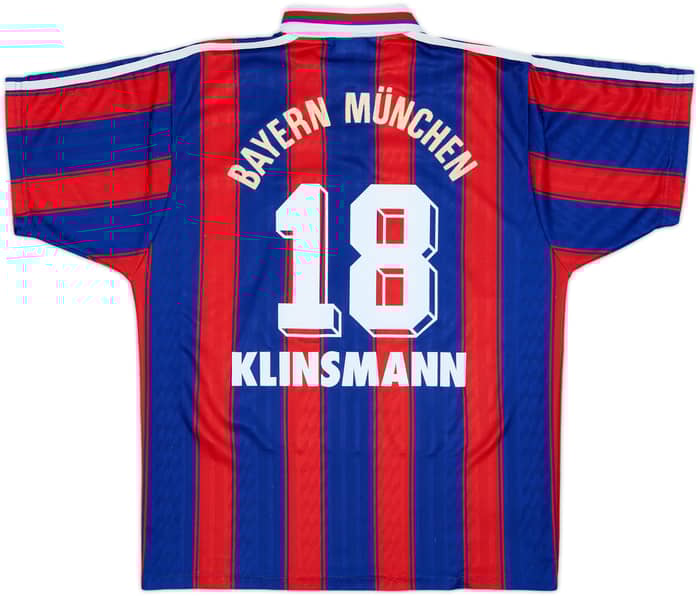 1995-97 Bayern Munich Home Shirt Klinsmann #18 - 6/10 - (S)