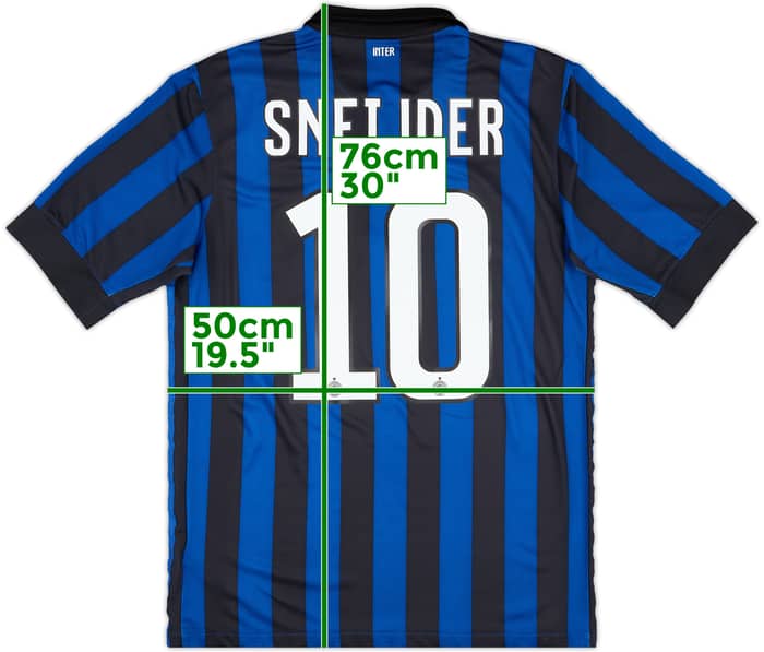 2011-12 Inter Milan Home Shirt Sneijder #10 - 6/10 - (M)