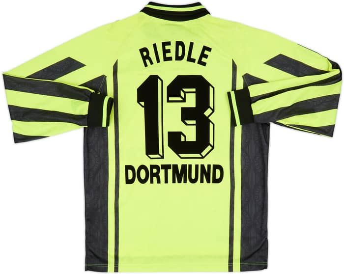 1996-97 Borussia Dortmund Home L/S Shirt Riedle #13 - 9/10 - (M)