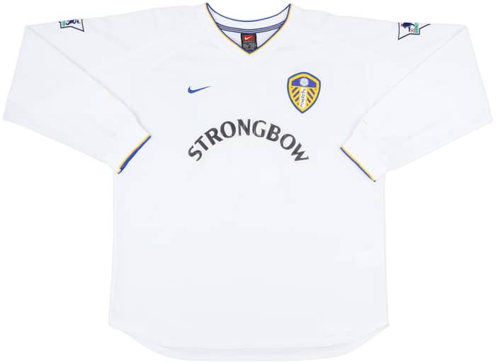 2000-02 Leeds United Home L/S Shirt Kewell #10 - 8/10 - (L)