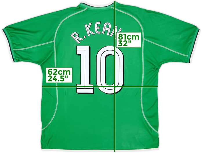 2001-03 Ireland Home Shirt R.Keane #10 - 6/10 - (XXL)