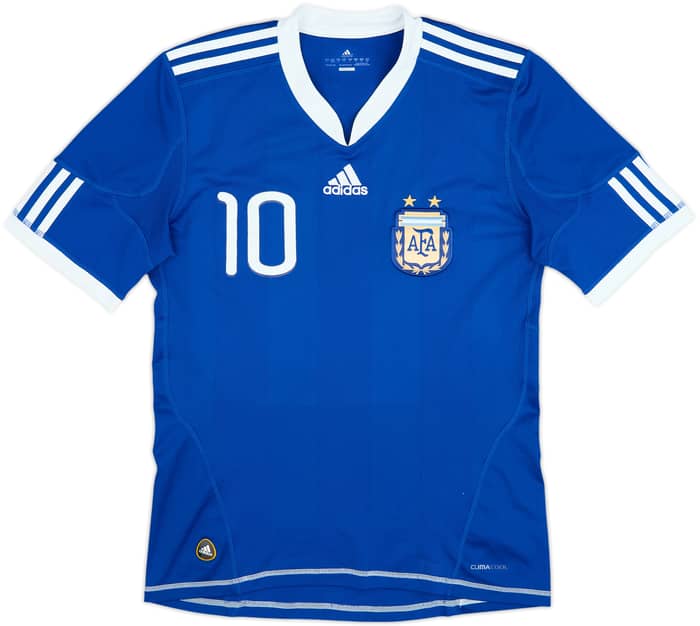 2010-11 Argentina Away Shirt Messi #10 - 6/10 - (S)