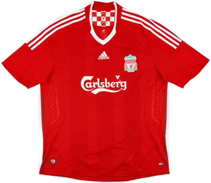 2008-10 Liverpool Home Shirt Gerrard #8 - 6/10 - (XL)