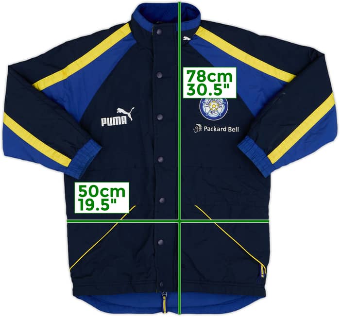 1996-98 Leeds United Puma Padded Bench Coat - 8/10 - (S)