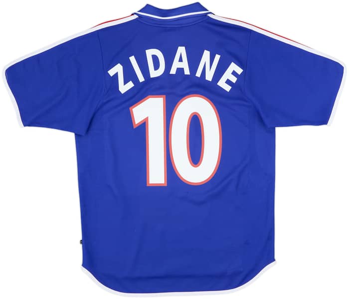 2000-02 France Home Shirt Zidane #10 - 9/10 - (M)