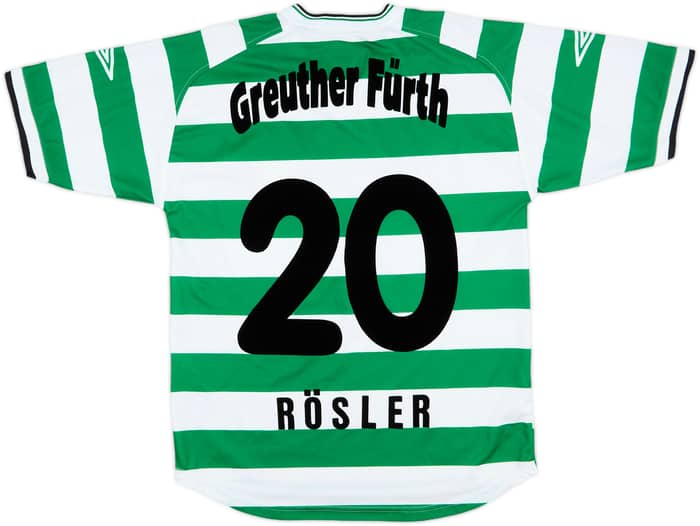 2002-03 Greuther Furth Home Shirt Rosler #20 - 8/10 - (S)