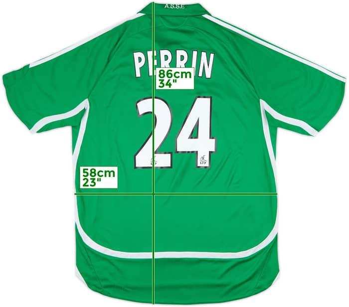 2006-07 Saint Etienne Home Shirt Perrin #24 - 6/10 - (XL)