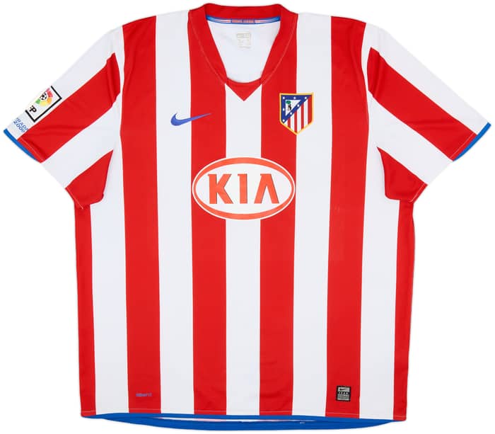 2008-09 Atletico Madrid Home Shirt Forlan #7 - 7/10 - (XXL)