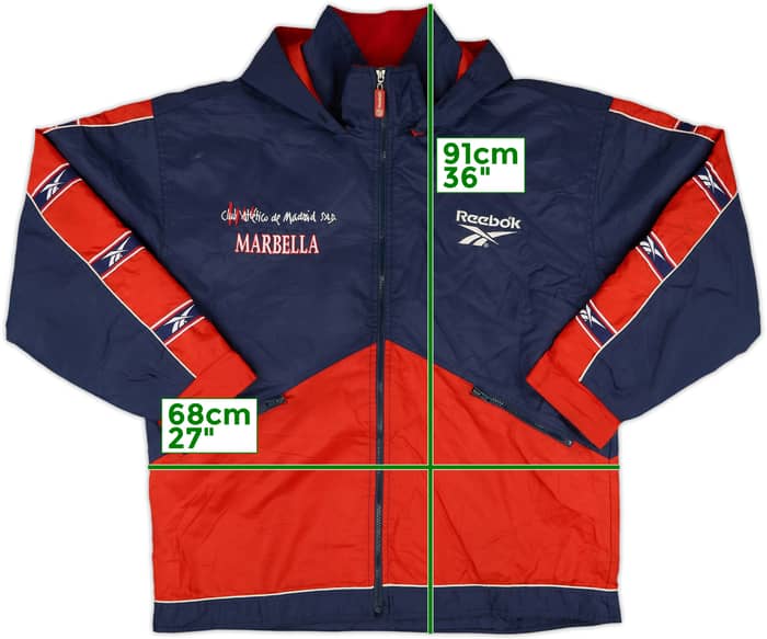 1999-00 Atletico Madrid Reebok Padded Bench Coat - 6/10 - (XL)