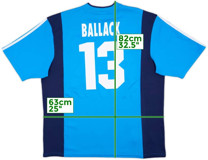 2001-03 Bayer Leverkusen Away Shirt Ballack #13 - 9/10 - (XXL)