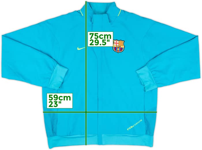 2007-08 Barcelona Nike Track Jacket - 9/10 - (L)