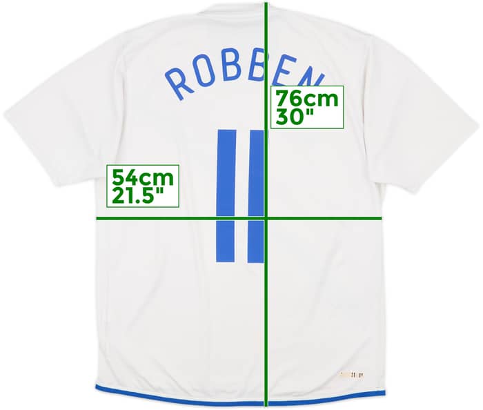 2006-08 Netherlands Away Shirt Robben #11 - 6/10 - (L)