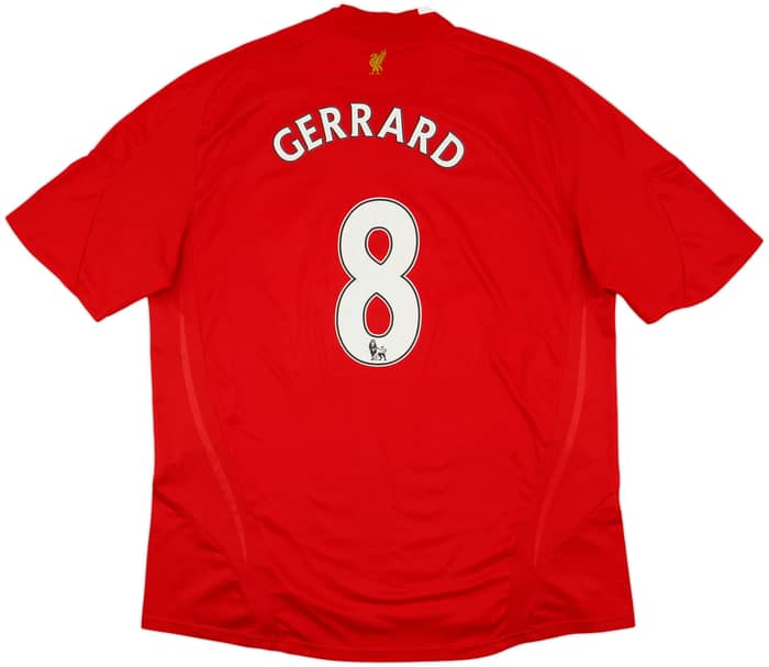 2008-10 Liverpool Home Shirt Gerrard #8 - 7/10 - (XXL)