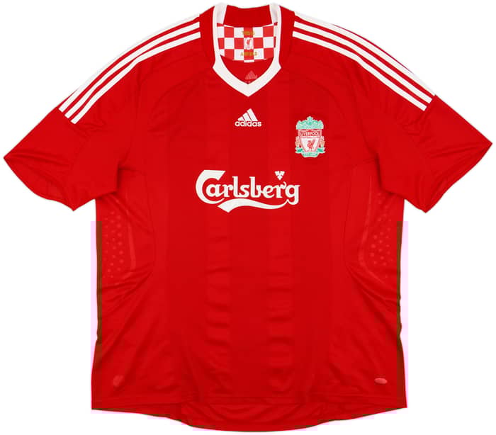 2008-10 Liverpool Home Shirt Gerrard #8 - 7/10 - (XXL)