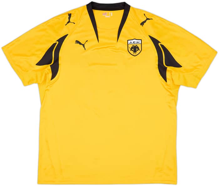 2007-08 AEK Athens Home Shirt Rivaldo #10 - 8/10 - (XXL)
