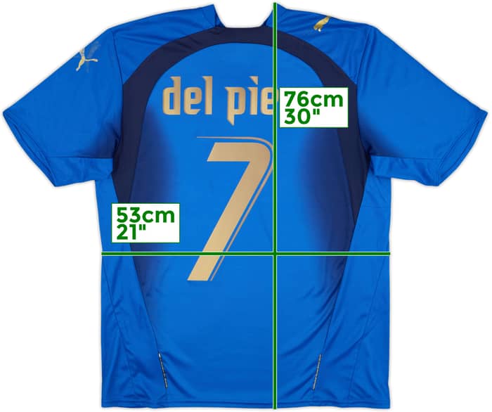 2006 Italy Home Shirt Del Piero #7 - 5/10 - (M)