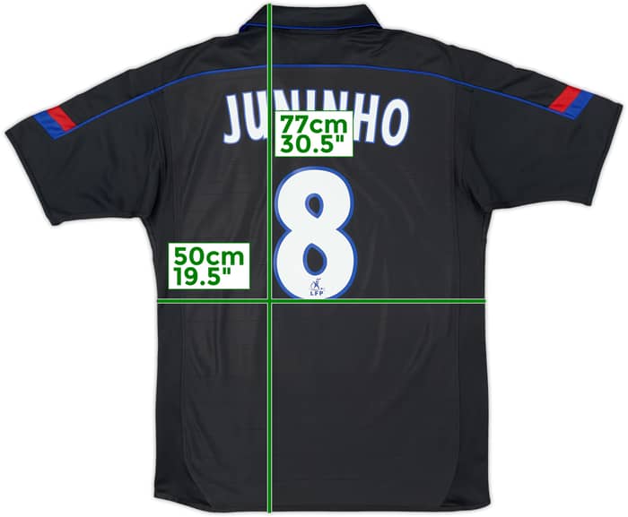 2003-04 Lyon Away Shirt Juninho #8 - 6/10 - (L)